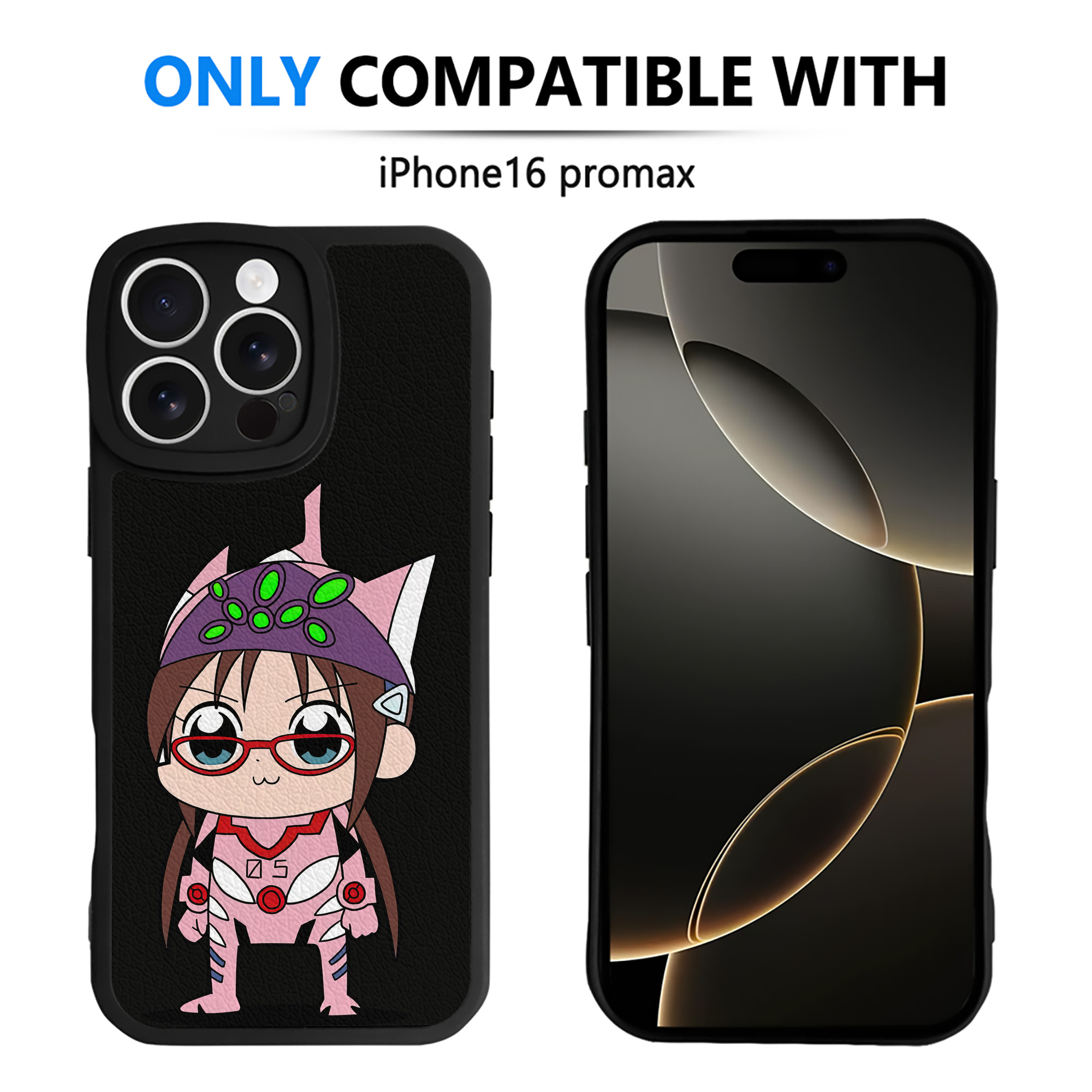 （画像用） EVA 新世紀エヴァンゲリオン 【iPhone 16シリーズ対応】シリコンスマホケース（レザー調） 材質：シリコン